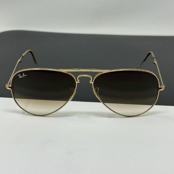 Ray Ban RB 3479 Gold Aviator Folding Sunglasses